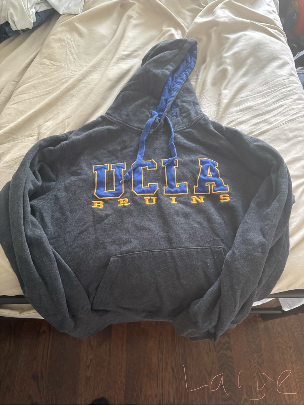 UCLA Bruins Gray Hooded Sweatshirt - Collegiate Pullover